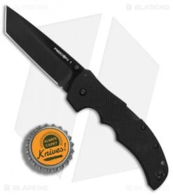 Cold Steel Recon 1 Tanto Lockback Knife G-10 (4" Black CPM-S35VN) 27BT -Cold Steel Shop Cold Steel Recon 1 Tanto G10 black BHQ 80755 er bottlecap