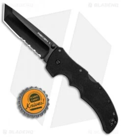 Cold Steel Recon I Tanto Point Lockback Knife (4" Black Serr) 27BTH -Cold Steel Shop Cold Steel Recon I Tanto Point LB Black Serr BHQ 6886 jr bottlecap