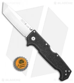 Cold Steel SR1 Lite Tanto Tri-Ad Lock Knife Black Griv-Ex (4" Satin) 62K1A -Cold Steel Shop Cold Steel SR1 Lite Tanto Tri Ad Lock Knife Black Griv Ex Satin 62K1A BHQ 106723 kp bottlecap jr