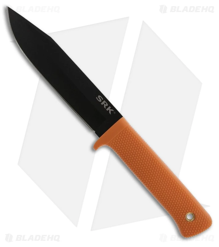 Cold Steel SRK Fixed Blade Knife Orange Kray-Ex (6" Black) 3 Cold Steel SRK Fixed Blade Knife Orange Kray-Ex (6" Black)