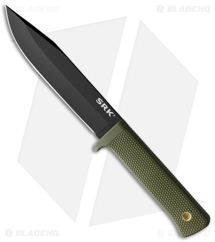 Cold Steel SRK Survival Rescue Knife Fixed Blade OD Green (6" Black) 3 Cold Steel SRK Survival Rescue Knife Fixed Blade OD Green (6" Black)