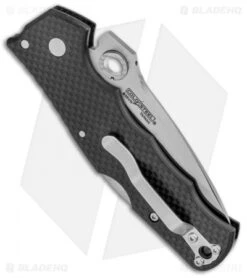 Cold Steel Silver Eye Elite Tri-Ad Lock Knife Carbon Fiber (3.5" Satin) 62QCFB -Cold Steel Shop Cold Steel Silver Eye Elite Tri Ad Lock CF Satin 62QCFB BHQ 121237 jr side