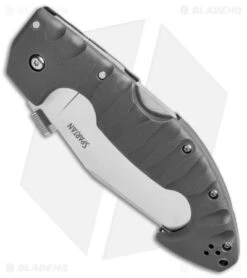 Cold Steel Spartan Kopis Tri-Ad Lockback Knife Gray (4.5" SW Serr AUS 10A) -Cold Steel Shop Cold Steel Spartan Kopis Tri Ad Lock SW Serr BHQ 140027 jr spine