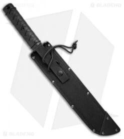 Cold Steel Tactical Tanto Machete (13" Black) 97TKJZ -Cold Steel Shop Cold Steel Tactical Tanto Machete Black 97TKJZ BHQ 52051 jr sheath