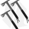 Cold Steel Throwing Axes Gray Stainless Steel W/ Black Paracord (3 Pack) -Cold Steel Shop Cold Steel Throwing Axes 3 Pack BHQ 176989 jr