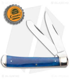 Cold Steel Trapper Slip Joint Knife Blue Bone (3.3" Satin) -Cold Steel Shop Cold Steel Trapper SJ Blue Bone Satin BHQ 140033 jr bottlecap