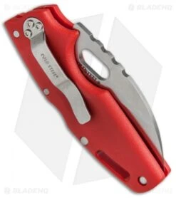 Cold Steel Tuff Lite Tri-Ad Lock Knife Red (2.5" Satin) 20LTR -Cold Steel Shop Cold Steel Tuff Lite Tri Ad Red 20LTR BHQ 51979 jr side