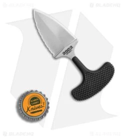 Cold Steel Urban Edge Push Dagger Fixed Blade Knife (2.5" Satin Serr) 43XLS -Cold Steel Shop Cold Steel Urban Edge push dagger satin serr BHQ 15405 er bottlecap large