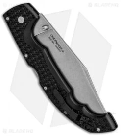 Cold Steel Voyager XL Clip Point Tri-Ad Lock Knife (5.5" Stonewash AUS-10A) -Cold Steel Shop Cold Steel Voyager XL CP Tri Ad SW 29AXC BHQ 86901 jr side