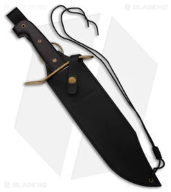 Cold Steel Wild West Bowie Fixed Blade Knife (10.63" Satin) 81B -Cold Steel Shop Cold Steel Wild West Bowie FBK 10in Satin BHQ 93432 td sheath large