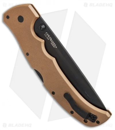 Cold Steel XL Recon 1 Tanto Tri-Ad Lock Knife Coyote Tan (5.5" Black) 27TXTVB 5 Cold Steel XL Recon 1 Tanto Tri-Ad Lock Knife Coyote Tan (5.5" Black) 27TXTVB - Image 3