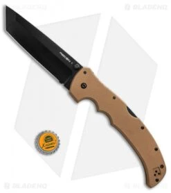 Cold Steel XL Recon 1 Tanto Tri-Ad Lock Knife Coyote Tan (5.5" Black) 27TXTVB 9 Cold Steel XL Recon 1 Tanto Tri-Ad Lock Knife Coyote Tan (5.5" Black) 27TXTVB -Cold Steel Shop Cold Steel XL Recon 1 tanto coyote tan black BHQ 44001 er size