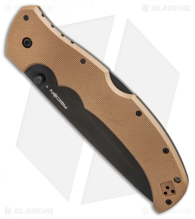 Cold Steel XL Recon 1 Tanto Tri-Ad Lock Knife Coyote Tan (5.5" Black) 27TXTVB 4 Cold Steel XL Recon 1 Tanto Tri-Ad Lock Knife Coyote Tan (5.5" Black) 27TXTVB - Image 2