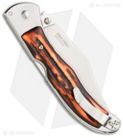 Cold Steel Lone Star Hunter Knife + Thumb Stud (4" Satin) 54SBHT -Cold Steel Shop cold steel lone star hunter 54sbht sheath