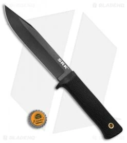 Cold Steel SRK Survival Rescue Knife Tactical Fixed Blade (6" Black SK-5) -Cold Steel Shop cold steel srk tactical BHQ 52053 dl bottlecap