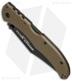 Cold Steel Broken Skull II Knife Coyote Tan G-10 (4" Black CPM-S35VN) 54S2A -Cold Steel Shop cold steel steve austin broken skulls ii 54sbb bottom cm